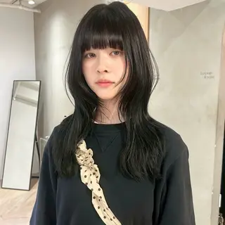 ロング カラー レイヤー/縮毛矯正/ 暖色/mao🎀のヘアスタイル