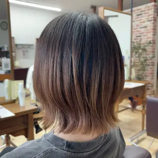 ミディアム 小島華未/ ヘアカラー/髪質改善のヘアスタイル