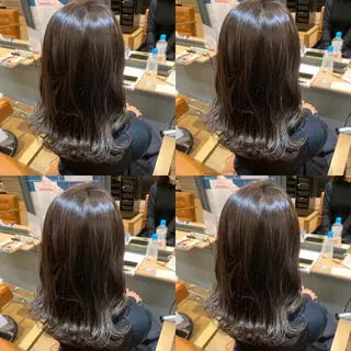 ミディアム ✨縮毛矯正✖︎顔周り レイヤー✨ナカムラのヘアスタイル