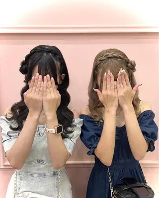 セミロング ヘアアレンジ lien ヒジリのヘアスタイル