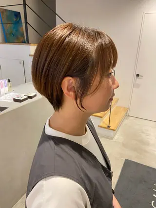 ショート ヤタガイ ミツエのヘアスタイル