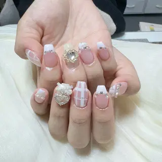 ネイル 🍄Rina🍄 韓国風ネイルのネイルデザイン