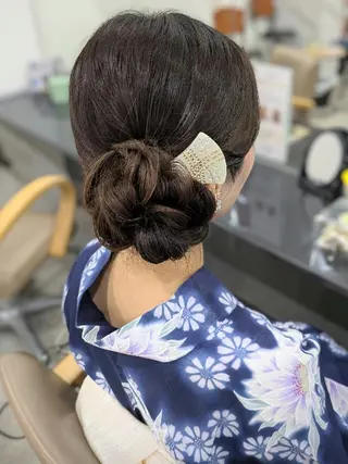 ロング ヘアアレンジ ヘアセット❤️着付け Akaneのヘアスタイル