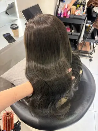ロング カラー 韓国レイヤー×モテ髪 /MITSUKI🤍のヘアスタイル