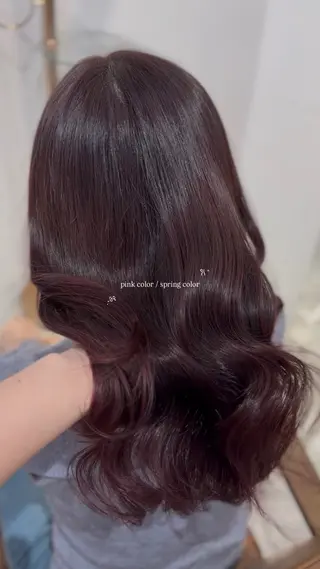 カラー Yuui🩰アレンジ /髪質改善カラーのヘアスタイル