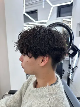 パーマ メンズ 💎メンズカット ／フェザー／細野💎のヘアスタイル