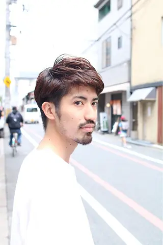 ショート パーマ メンズ W_SALON ［四条河原町］のヘアスタイル