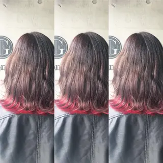 ミディアム カラー ヘアアレンジ 🫧柔色/トレンド カラー/川辺晴加のヘアスタイル
