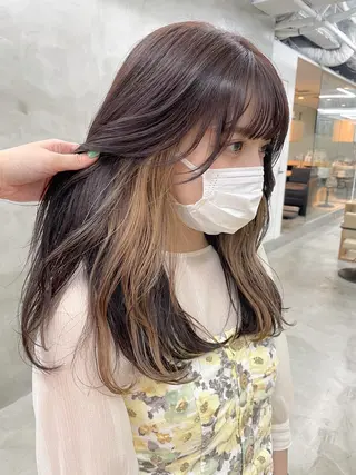ロング カラー レイヤーカット 🪩yurikaのヘアスタイル