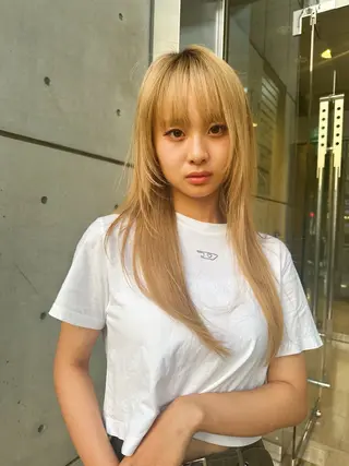 ロング カラー 🌈村松滉太髪質改善 レイヤーカット🌈のヘアスタイル