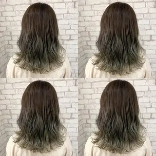 ミディアム カラー 赤み消しカラー /透明感カラー 上長のヘアスタイル