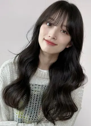 ロング パーマ フルガキ ハルカ天神美容室のヘアスタイル