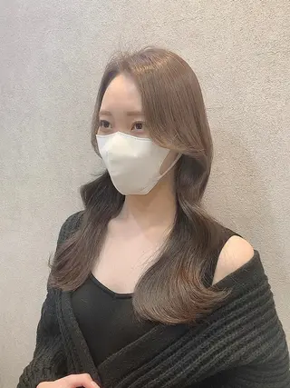 セミロング 🩷韓国ヘア/ヨシン モリ🩷Maikaのヘアスタイル