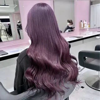 ロング カラー ヘアアレンジ 💎韓国/ レイヤー カット/ 暖色🫧のヘアスタイル