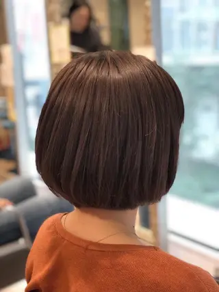ショート カラー ベージュカラー🧸 伊藤なつみのヘアスタイル