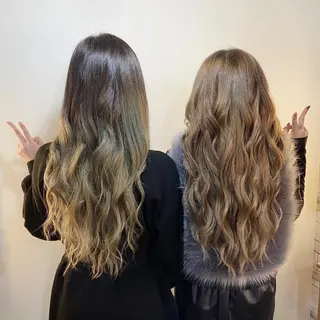 ロング カラー ヘアアレンジ Hair Make Salon ZEROのヘアスタイル
