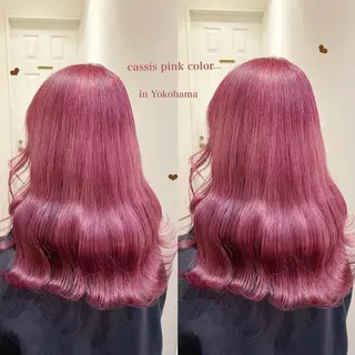 セミロング カラー シールエクステ横浜 🐏☁️miminaのヘアスタイル