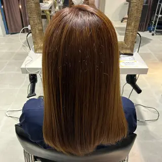 セミロング カラー 土佐 凪紗のヘアスタイル