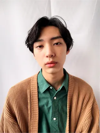 ミディアム パーマ メンズ tension 【テンション】のヘアスタイル