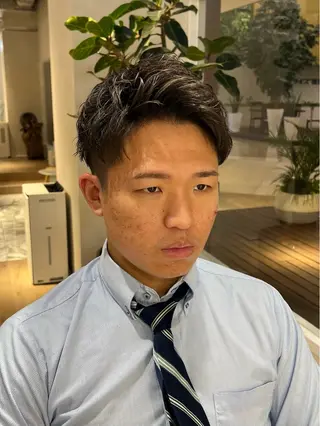 ショート メンズ 梅田茶屋町メンズ 専門美容師 山元一平のヘアスタイル
