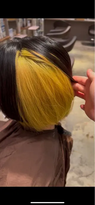 カラー HAIR＆MAKE EARTH  戸塚店所属・透明感デザインカラー /髙橋/白髪ぼかし可のヘアスタイル