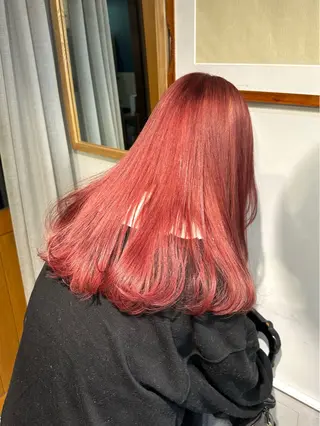 セミロング ササキカズマ〻透明感 〻色落ち〻赤み消しのヘアスタイル
