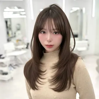 ロング カラー 韓国ヘア🇰🇷× 髪質改善🫧テルのヘアスタイル