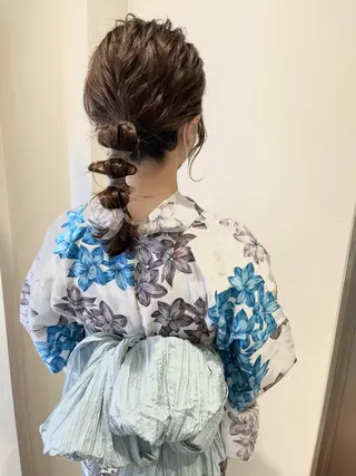 ミディアム ヘアアレンジ サソウ ユリエ🥥のヘアスタイル