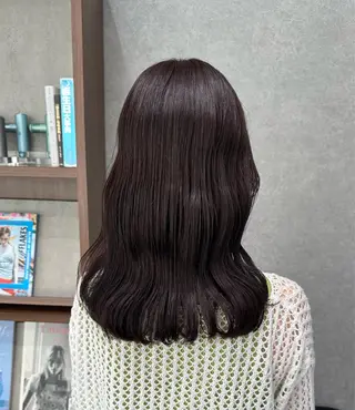 セミロング Daisy🎀透け感 カラー🎀JUNAのヘアスタイル