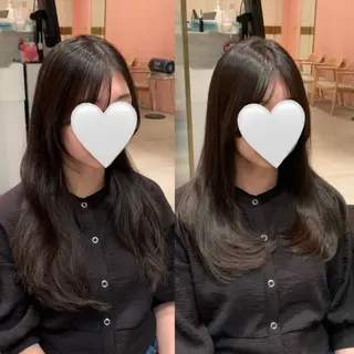 ロング 内田 志乃のヘアスタイル