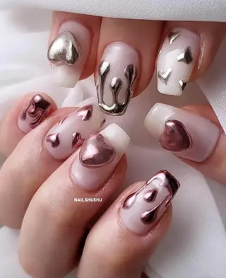 ネイル 3dパーツ/流行り 👧shushu❤️のネイルデザイン