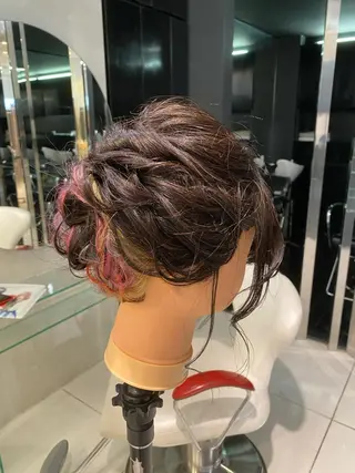 ミディアム カラー デザインカラー✨新倉 佑奈のヘアスタイル