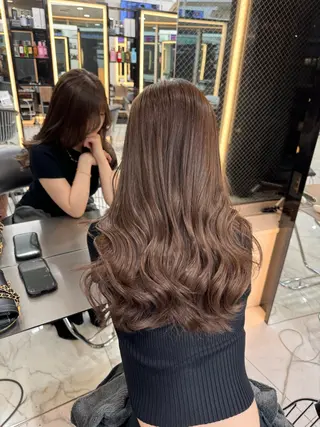 ミディアム カラー lapis 渋谷本店 きりかのヘアスタイル