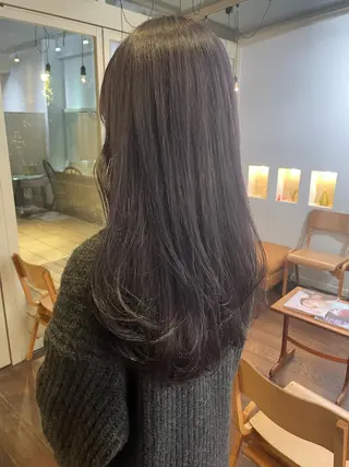 セミロング カラー 抜け感ボブ×パーマ |kazaneのヘアスタイル