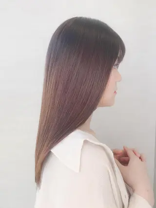 セミロング cnナカオ有松店 山本鷹亨のヘアスタイル