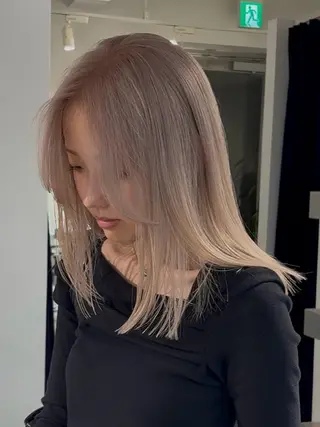 セミロング カラー 村田 りょうやのヘアスタイル