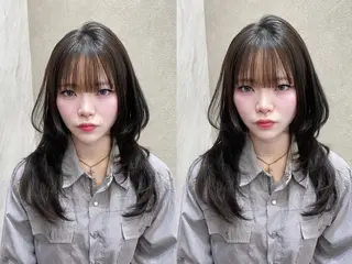 セミロング MOE 福岡韓国ヘア✧︎のヘアスタイル