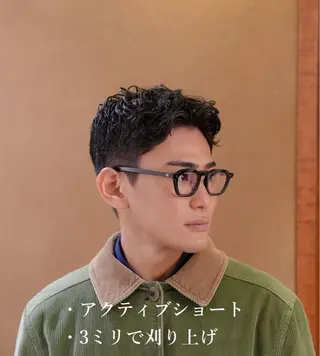 パーマ メンズ メンズ似合わせ タチカワユウキのヘアスタイル