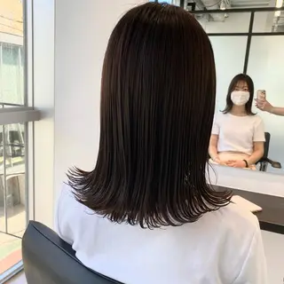 ミディアム カラー マンツーマン半個室 tamuraのヘアスタイル