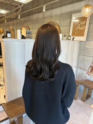 セミロング カラー 椙山 沙南子のヘアスタイル
