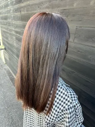 セミロング カラー 福田 成美のヘアスタイル