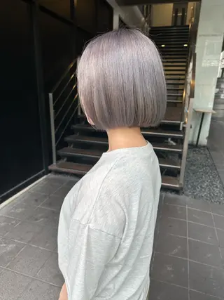 ショート カラー ヘアアレンジ 天神/ブリーチ/ ブリーチなしカラーのヘアスタイル