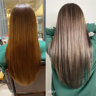 ロング カラー 上村 良一のヘアスタイル