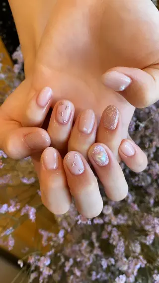 ネイル crystal ⭐︎ colorのネイルデザイン