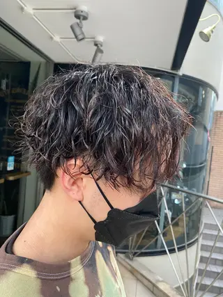 パーマ メンズ メンズブリーチカラー /パーマ ごーた立川のヘアスタイル