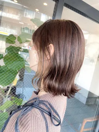 ミディアム 柏韓国ヘア 白石芽衣のヘアスタイル