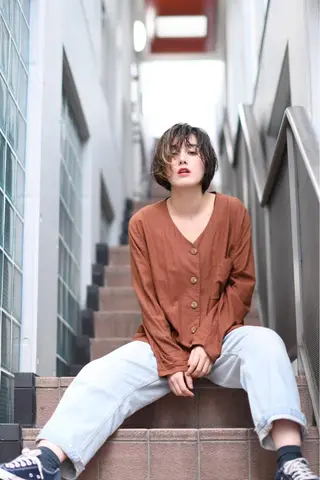 ショート カラー パーマ Graph. （グラフ）立川🪽✨のヘアスタイル