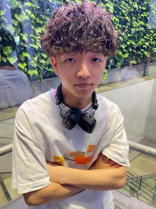 ショート パーマ メンズ 💈メンズ短髪特化 ✂︎伊藤大輝💈のヘアスタイル