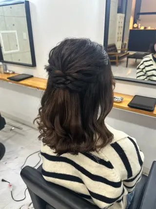 ヘアアレンジ ヘアセット🎀透明感 カラーHiROEのヘアスタイル