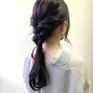 ヘアアレンジ レイヤーカット 🇰🇷SAYAのヘアスタイル
